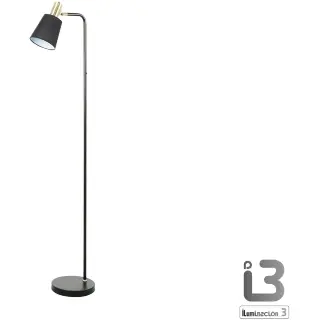 Gisela Торшер 1L черный-латунный