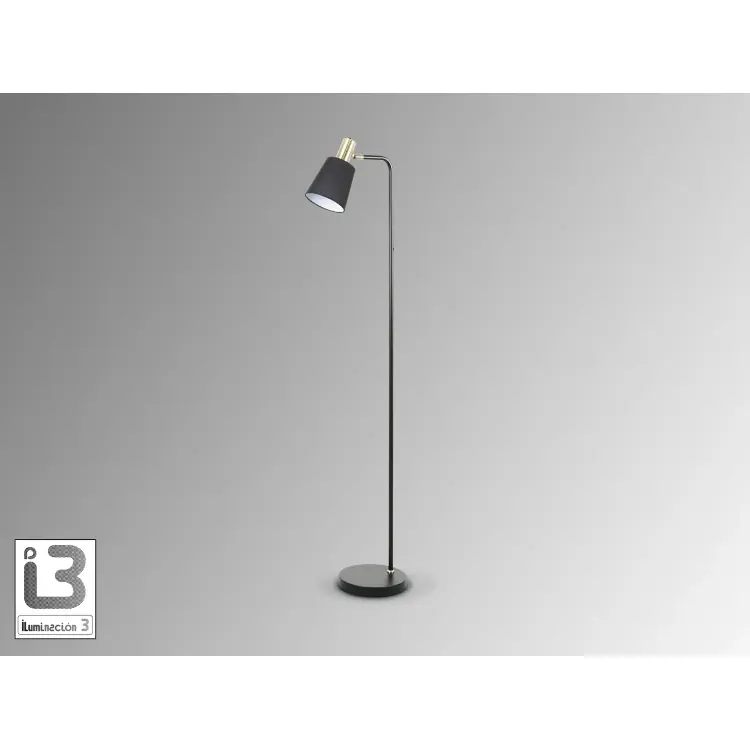 Gisela Торшер 1L черный-латунный