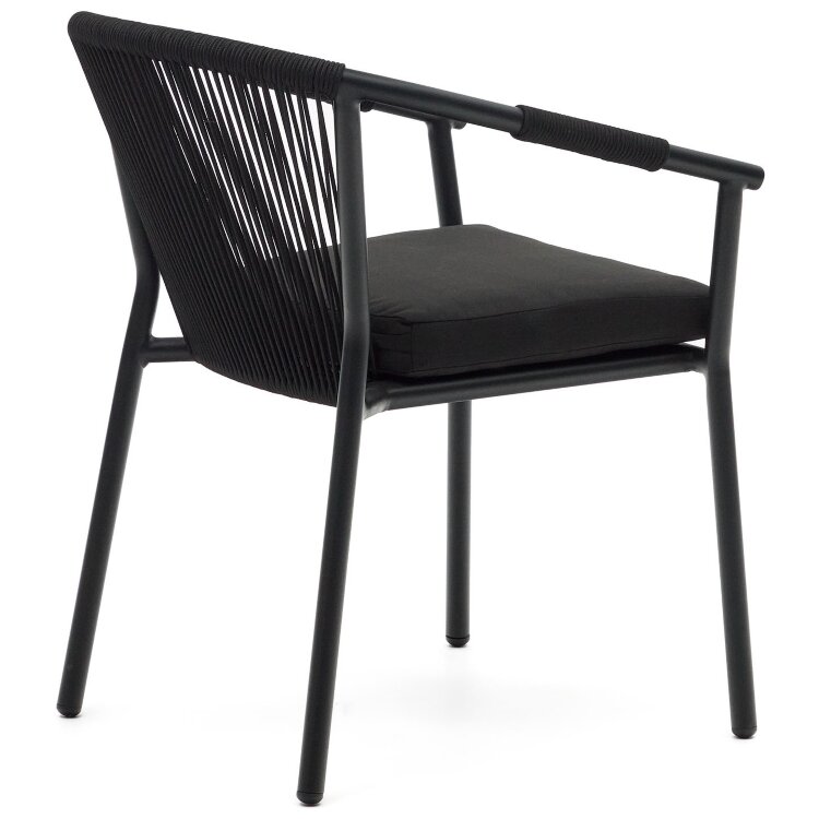 Xelida Садовый стул из алюминия и черного шнура