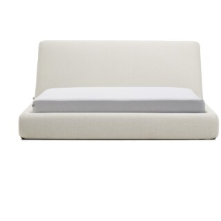 Кровать Martina со съемным чехлом из шенилла цвета экрю 180 x 200