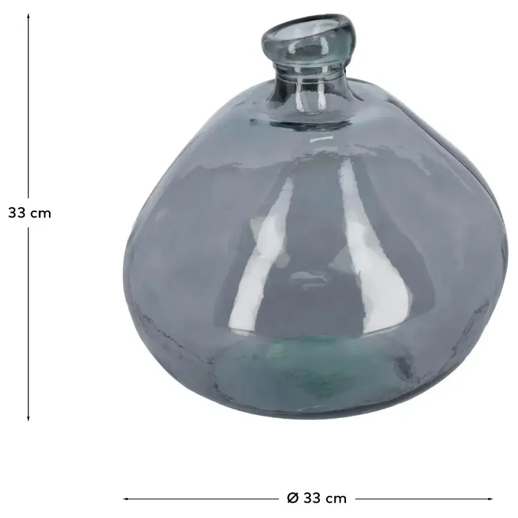 Ваза Anner 33 cm темно-синее стекло