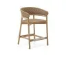 Arinella Полубарный стул из массива акации и коричневой веревки 65 см