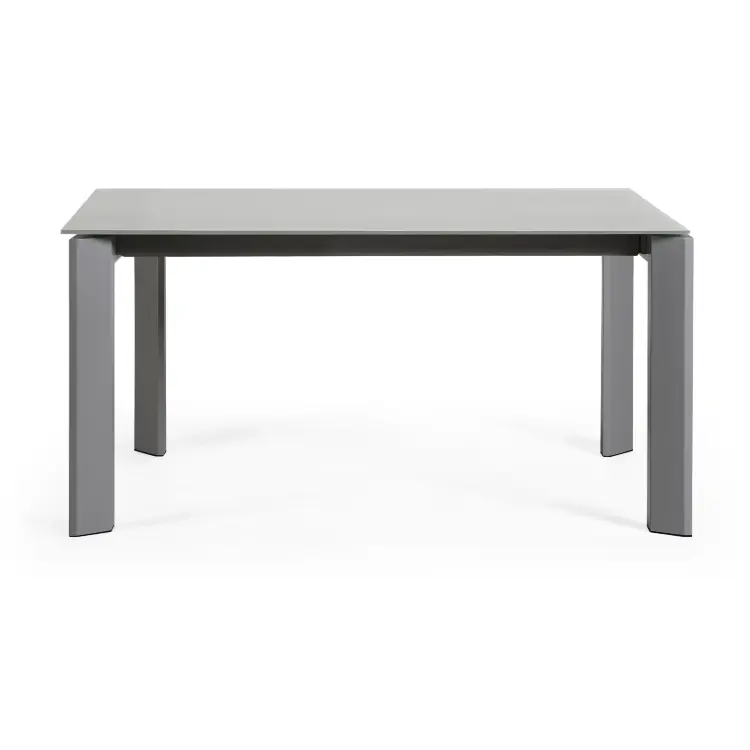 Стол Atta 160 (220) x90 антрацит, темно-серый, стекло