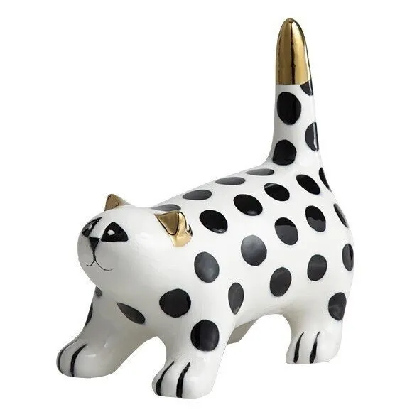 Статуэтка Golden ear polka-dot cat