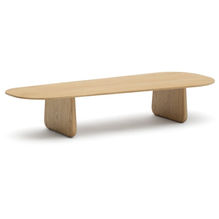 Журнальный столик Pirita из массива дуба в натуральной отделке, 146