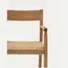 Yalia Стул из массива дуба с натуральной отделкой и сиденьем из 100% веревки