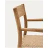 Yalia Стул из массива дуба с натуральной отделкой и сиденьем из 100% веревки
