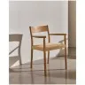 Yalia Стул из массива дуба с натуральной отделкой и сиденьем из 100% веревки