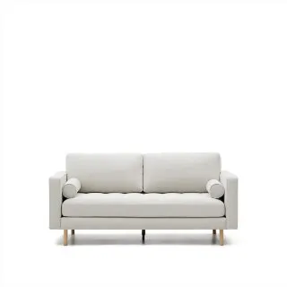 Debra 2-местный диван из перламутровой синели с ножками натурального цвета