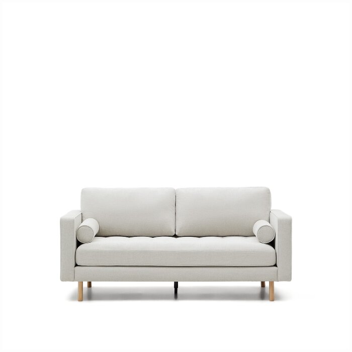 Debra 2-местный диван из перламутровой синели с ножками натурального цвета