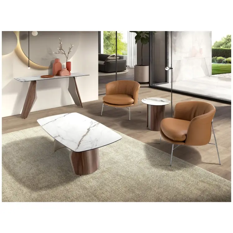 Кресло 5192 из коричневой экокожи