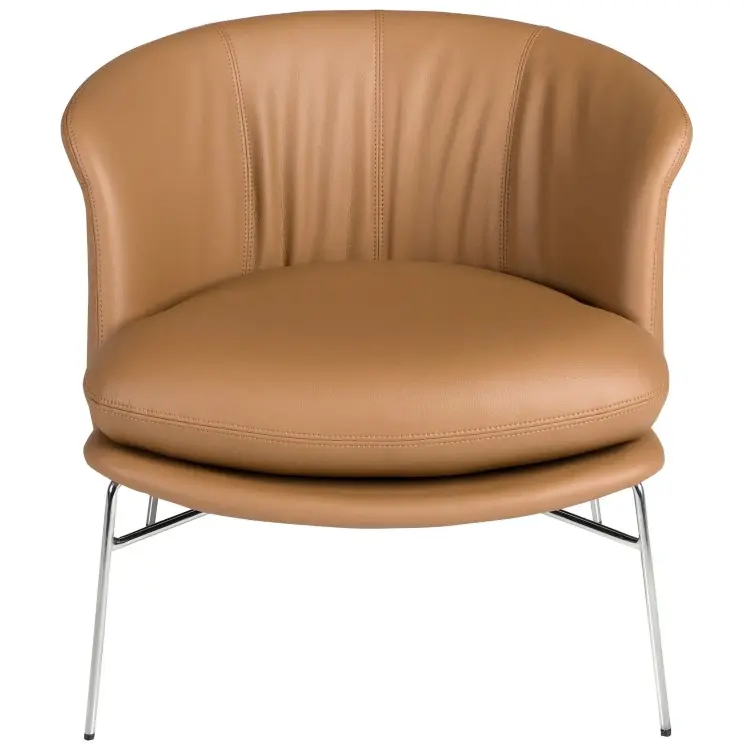 Кресло 5192 из коричневой экокожи