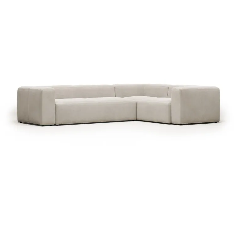 Угловой 4-х местный диван Blok 320 x 230 cm бежевый