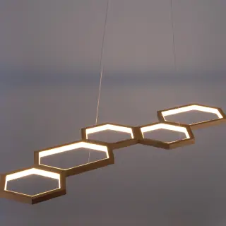 Люстра Honeycombs Brass