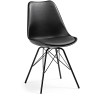 Стул Lars черный с металлическими ножками