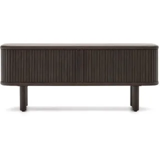 Mailen Тумба под ТВ с 2 дверцами из ясеневого шпона темной отделки 120 х 50 см