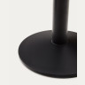 Esilda высокий круглый садовый стол черный с черной металлической основой Ø 60x96 см