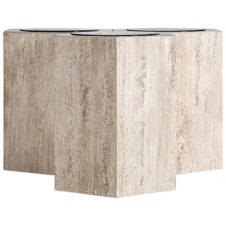 Журнальный столик Thiennes 36124 из травертина