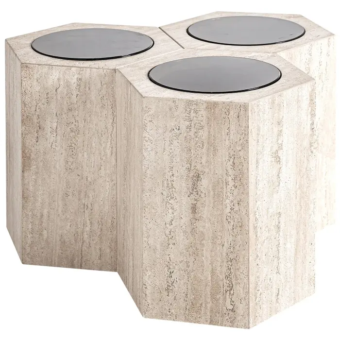 Журнальный столик Thiennes 36124 из травертина