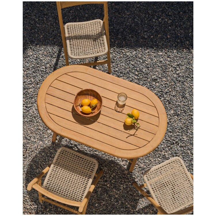 Складной стол Dandara из 100% массива акации