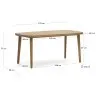 Maset Стол уличный из массива эвкалипта 170 x 90 см