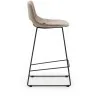 Zahara Полубарный стул коричневый с черными стальными ножками 65 см
