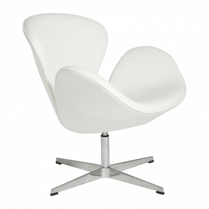 Вращающееся кресло Swan нат. кожа