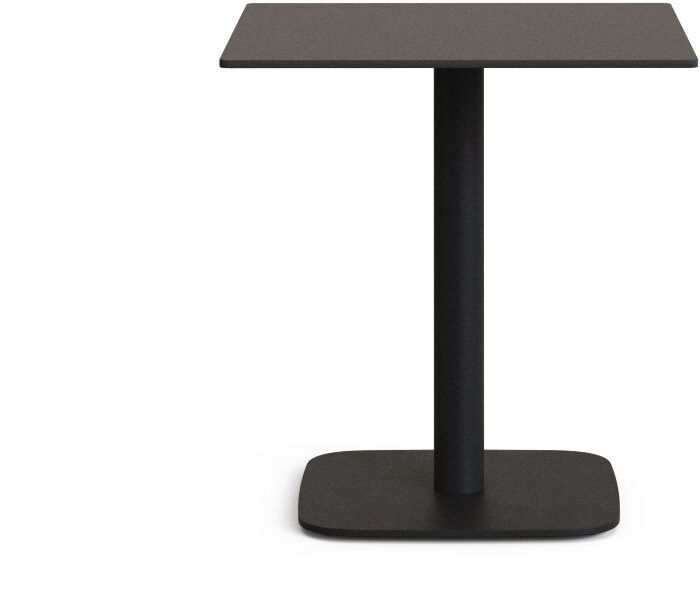 Dina Уличный стол черный на черном металлическом основании 68 x 68 x 70 см