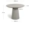 Цементный стол Itai, 120 см