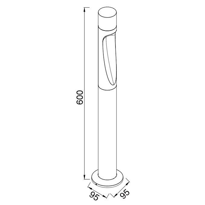 9285 Наземный уличный светильник ARAN