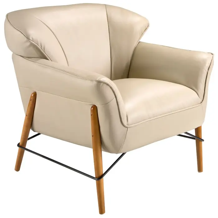 Кресло 5129/KFA031-T541011 из песочной кожи