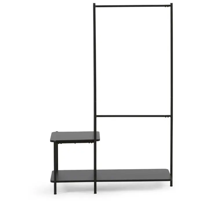 Вешалка для одежды Galatia из меламина и металла со скамьей