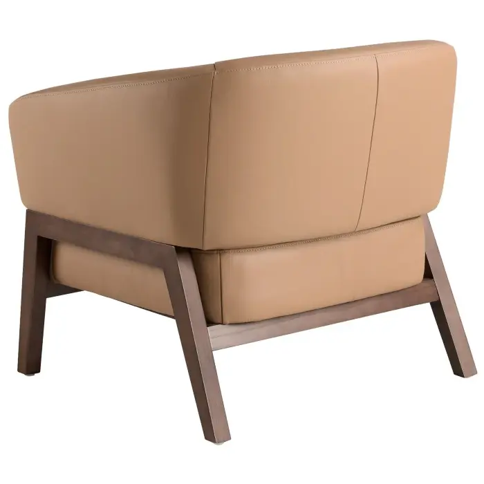 Коричневое кожаное кресло 5189