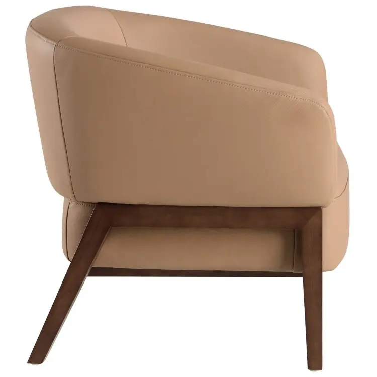 Коричневое кожаное кресло 5189