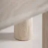 Обеденный стол Thiennes из травертина овальный