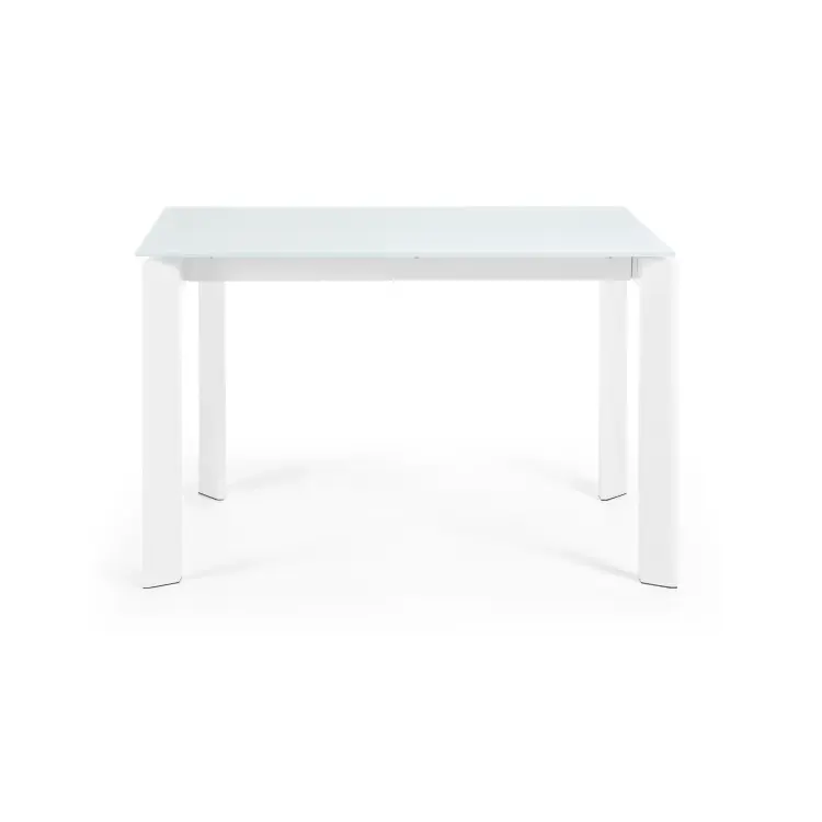 Стол обеденный Atta 120(180)x80 белое стекло