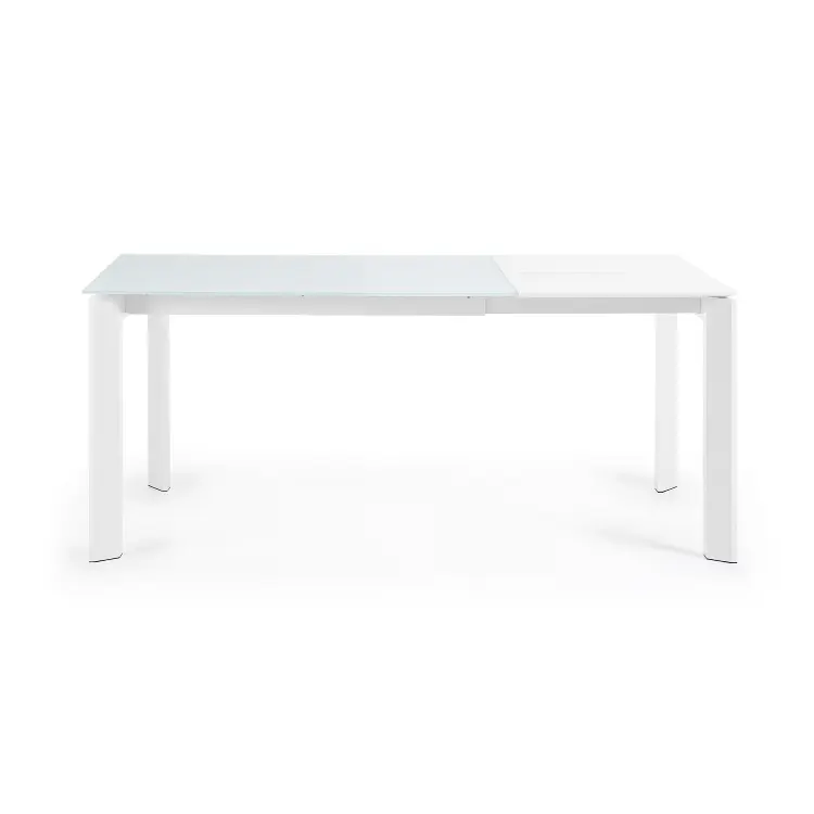 Стол обеденный Atta 120(180)x80 белое стекло