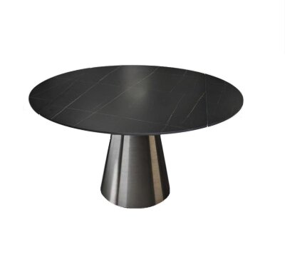 Стол обеденный раскладной круглый YODA Black