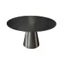 Стол обеденный раскладной круглый YODA Black
