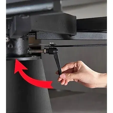 Стол обеденный раскладной круглый YODA Black