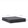 Jaira Основание кровати антрацитового цвета со съемным чехлом для матраса 180 х 200 см