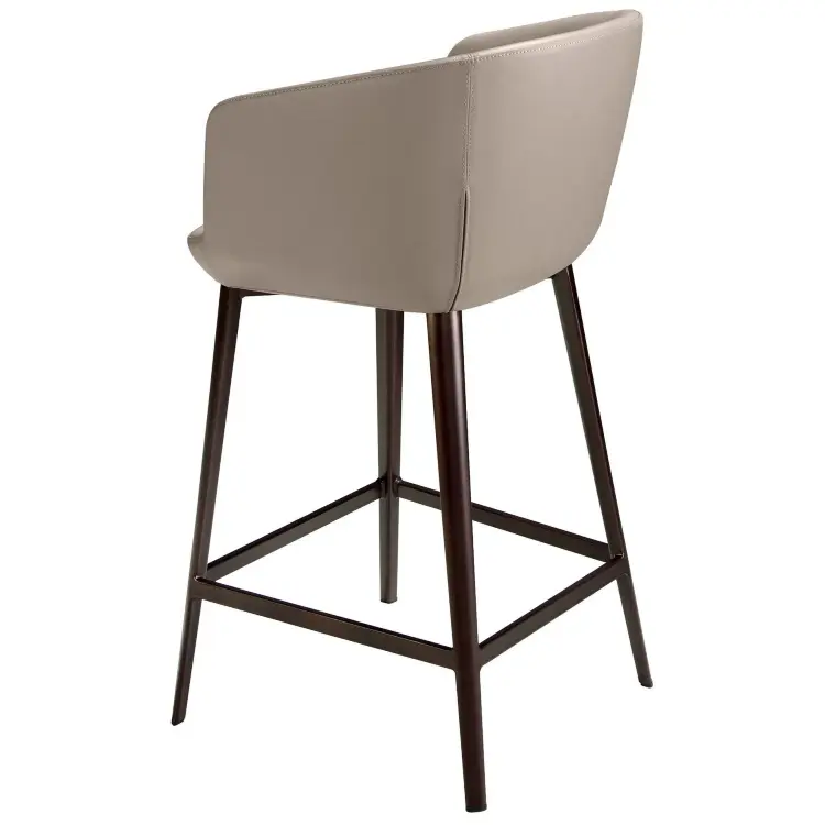 Барный стул 4134/A214BS из экокожи серого цвета