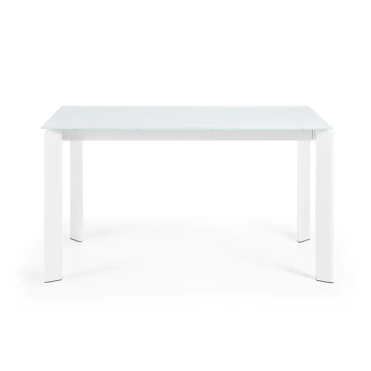 ATTA Стол 140 (200) x90 белый, стекло