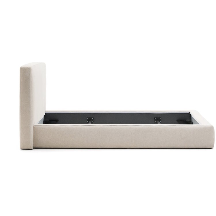 Кровать Blok бежевая со съемными чехлами под матрас 90 х 200 см