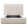 Кровать Blok бежевая со съемными чехлами под матрас 90 х 200 см