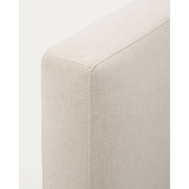 Кровать Blok бежевая со съемными чехлами под матрас 90 х 200 см