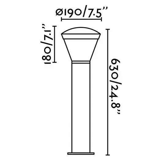 Ландшафтный светильник Shelby темно-серый