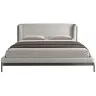 Кровать 7156/GC2123 серая ткань/экокожа 180 x 200 см