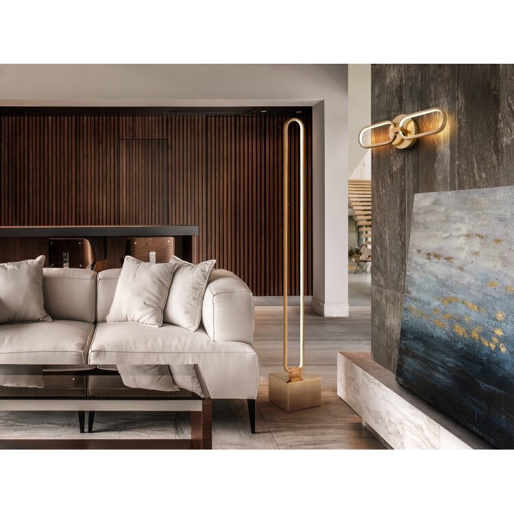 Торшер Colette LED розовое золото