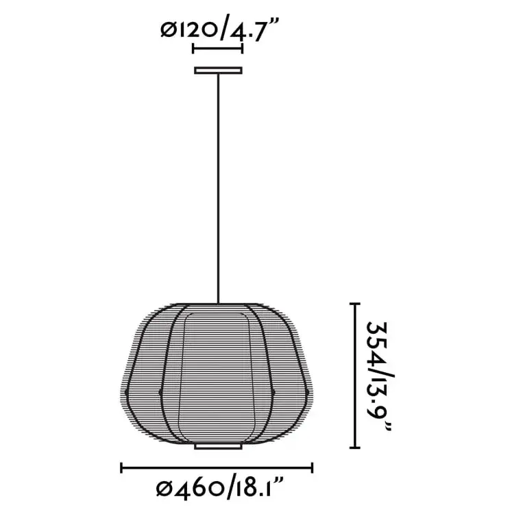 NARA Подвесной светильник черный 1xE27
